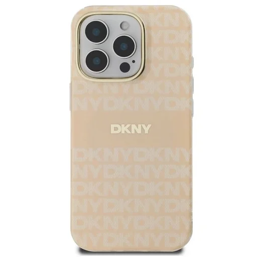  iPhone 16 Pro Pink DKNY Repeat Texture Pattern & Stripe MagSafe tok - 3