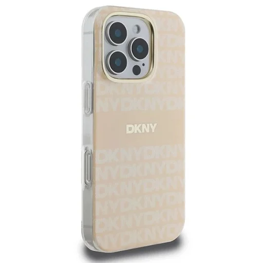  iPhone 16 Pro Pink DKNY Repeat Texture Pattern & Stripe MagSafe tok - 4