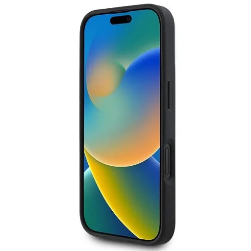  Apple iPhone 16 Plus Fekete DKNY Kockás Mintás Magsafe tok - 5