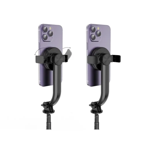 Combo selfie bot állvánnyal és távirányítóval, Bluetooth kompatibilis MagSafe SSTR-C09 fekete - 1