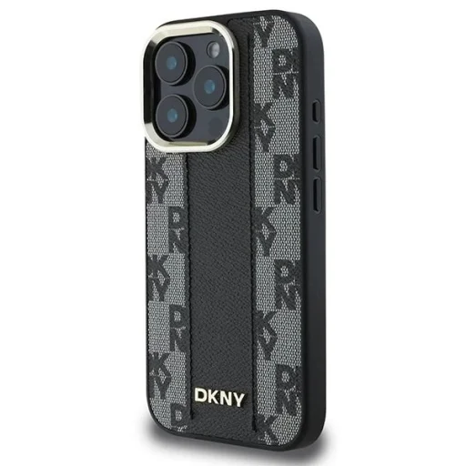  iPhone 16 Pro Fekete DKNY Kockás Minta MagSafe Tok - 2