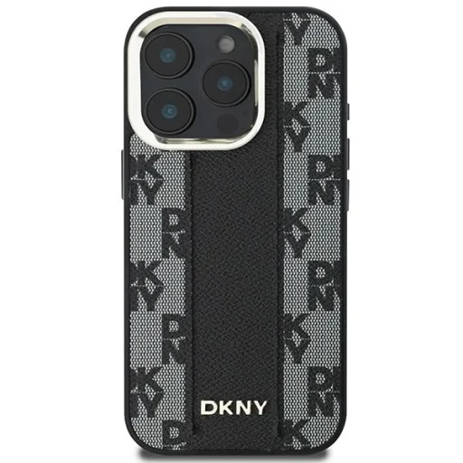  iPhone 16 Pro Fekete DKNY Kockás Minta MagSafe Tok - 3