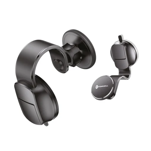 FORCELL F-Grip MagFlex autós telefontartó szélvédőre/középkonzolra MagSafe-kompatibilis fekete - 3
