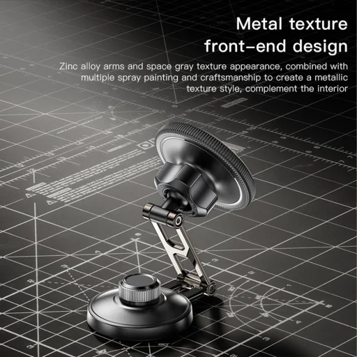 FORCELL F-Grip IronSecure mágneses autós telefontartó szélvédőre/középkonzolra kompatibilis MagSafe fekete - 7