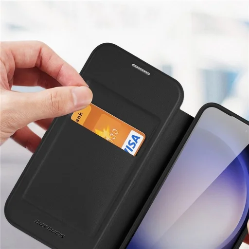 DUX DUCIS wallet case SKIN X PRO kompatibilis MagSafe technológiával Samsung Galaxy S24 Plus fekete tok - 6