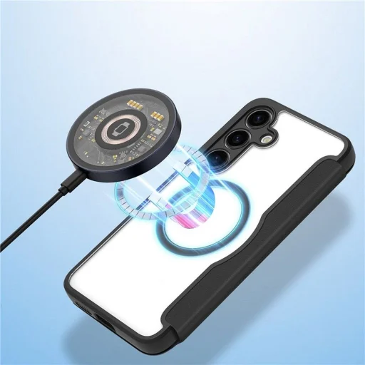 DUX DUCIS wallet case SKIN X PRO kompatibilis MagSafe technológiával Samsung Galaxy S24 Plus fekete tok - 9