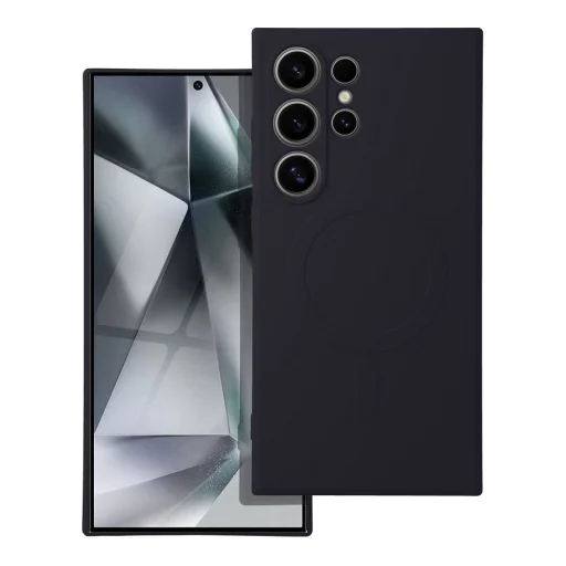 SILICONE MAG COVER telefontok kompatibilis MagSafe technológiával SAMSUNG S24 Ultra fekete tok - 1