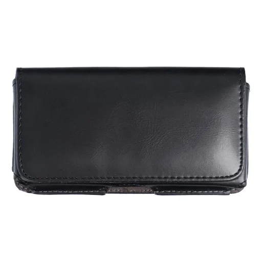 Horizontal univerzális tok CLASSIC 100A modell 11 (iPhone 13 / 13 PRO / 12 / 12 PRO / XS / 11 PRO / Samsung S10e / Sony Xperia Z2 / LG K10) fekete - 1