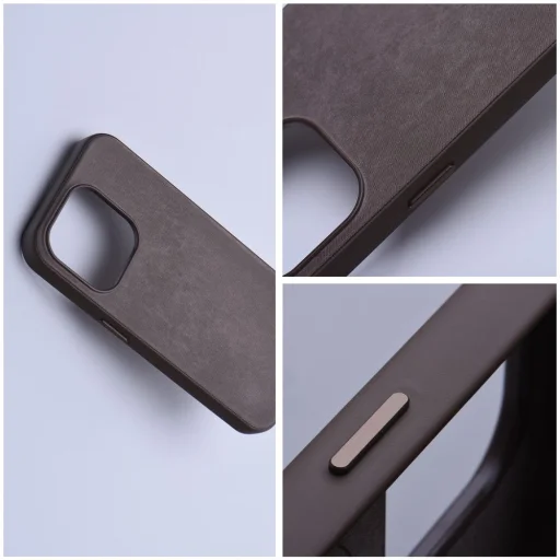 WOVEN MAG COVER tok kompatibilis MagSafe technológiával az iPhone 13 Pro-hoz, világos barna - 3