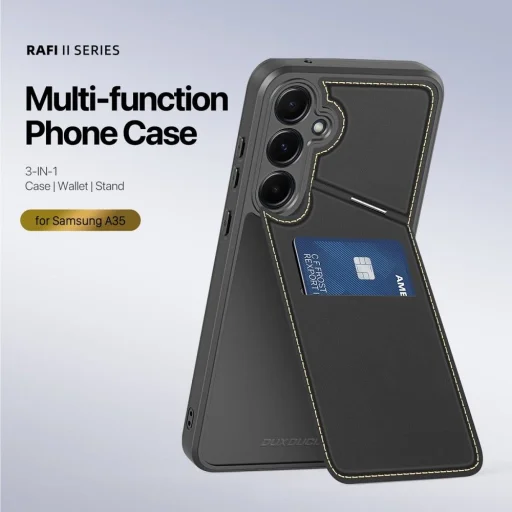 DUX DUCIS tok RAFI II MAG állvánnyal kompatibilis MagSafe SAMSUNG A35 fekete - 3