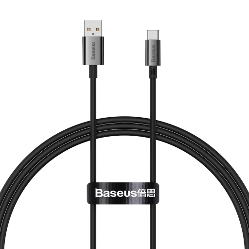 Baseus Superior USB - USB-C kábel, 100W, 1m (fekete) - 1