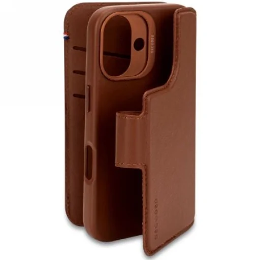 Decoded Leather Detachable Wallet MagSafe tok pénztárcával iPhone 16-hoz - Barna - 3