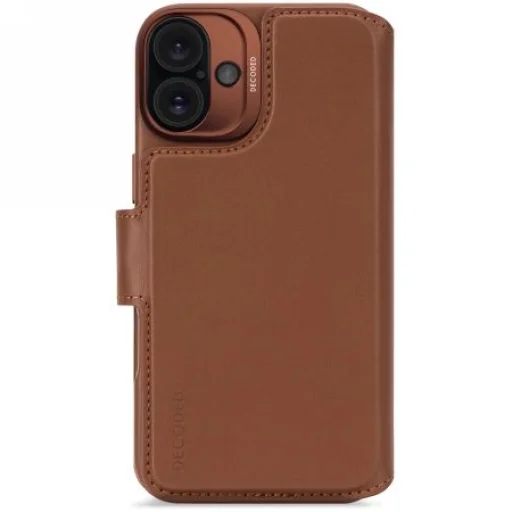 Decoded Leather Detachable Wallet MagSafe tok pénztárcával iPhone 16-hoz - Barna - 1