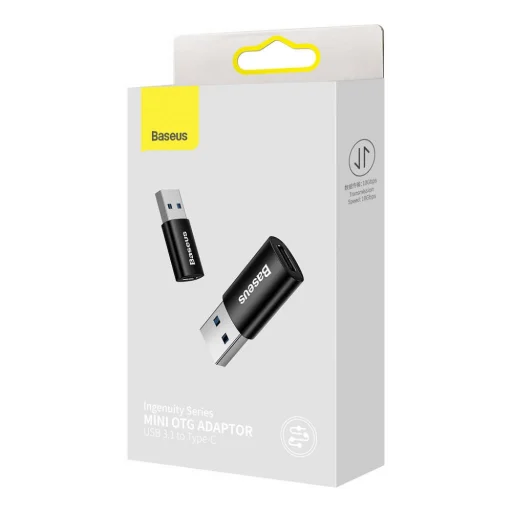 Baseus Ingenuity Mini OTG Adapter USB-C-ről USB-A-ra Fekete - 3