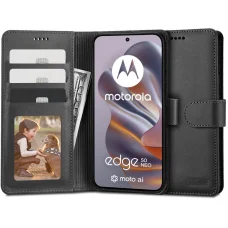 Tech-protect Wallet Motorola Edge 50 Neo / 60 Neo Fekete Tok
