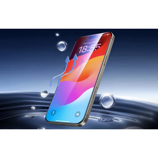 Ugreen kijelzővédő keret iPhone 16 Pro Max 2 darabos üvegfólia - 2