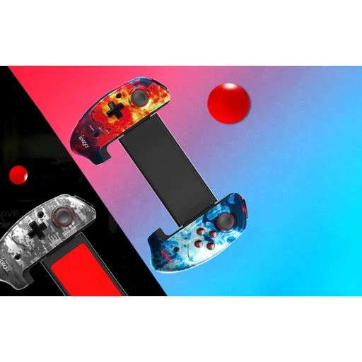 Wireless Gaming Controller iPega PG-9083B okostelefon tartóval (láng) - 6