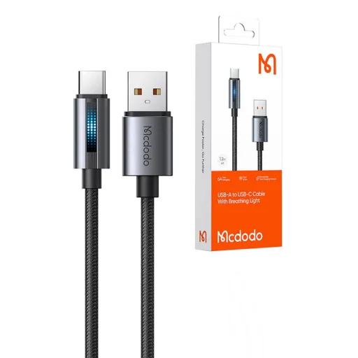 Mcdodo CA-5180 USB-A - USB-C kábel, 1.2m (fekete) - 5