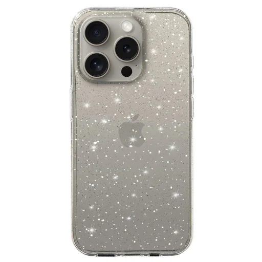 Crystal Glitter tok iPhone 16 Pro Silver tok - 1