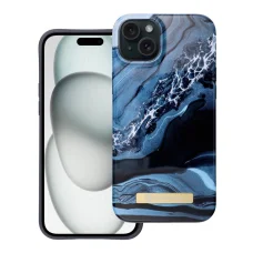 FORCELL F-PROTECT Mirage tok kompatibilis MagSafe-fel az IPHONE 15 Plus-hoz ocean marble