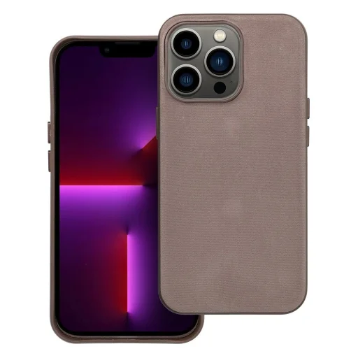 WOVEN MAG COVER tok kompatibilis MagSafe technológiával az iPhone 13 Pro-hoz, világos barna - 1
