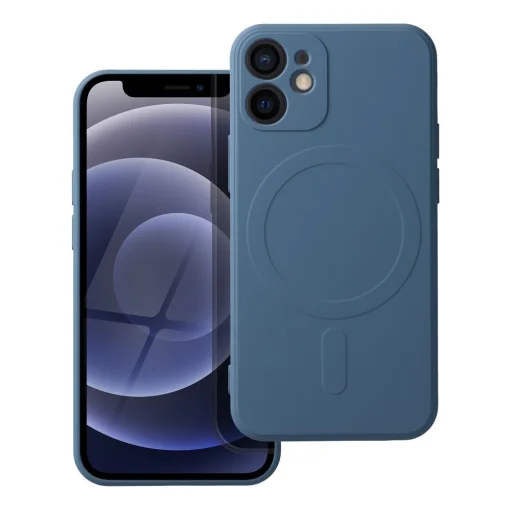 SILICONE MAG COVER tok kompatibilis MagSafe technológiával az IPHONE 12 Mini kék - 1