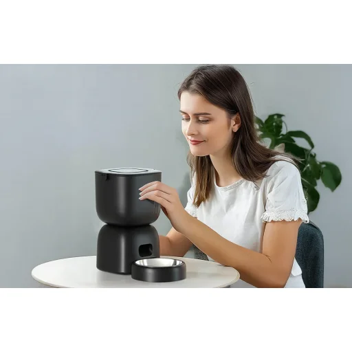 Automata etető kisállatoknak Petwant F14-L(BAS) Wifi FEKETE - 4