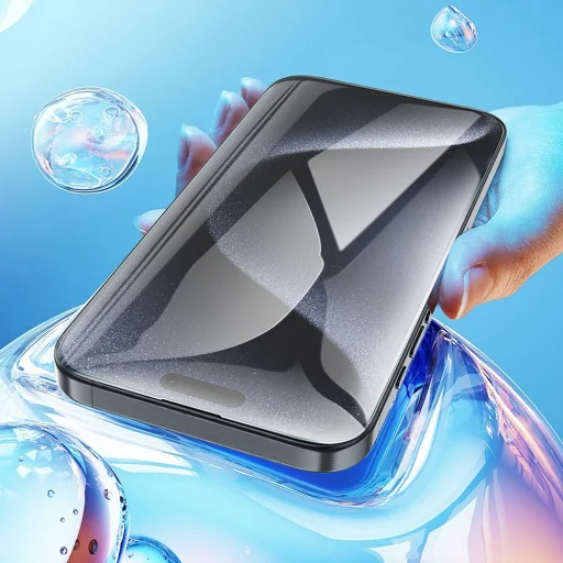 HOCO edzett üveg HD 5D Guardian shield (készlet 10 az 1-ben) iPhone 16 Pro fekete (G14) üvegfólia - 5