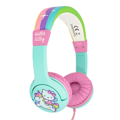 Vezetékes fülhallgatók gyerekeknek OTL Hello Kitty Szivárvány (türkiz) - 2