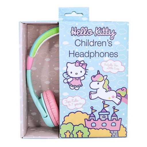 Vezetékes fülhallgatók gyerekeknek OTL Hello Kitty Szivárvány (türkiz) - 3