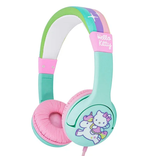 Vezetékes fülhallgatók gyerekeknek OTL Hello Kitty Szivárvány (türkiz) - 1