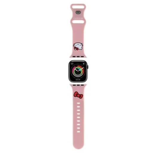 Hello Kitty szilikon cica fej szíj Apple Watch 38/40/41mm - rózsaszín - 1