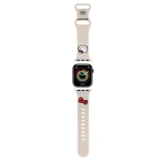 Hello Kitty Szilikon Kitty Fej szíj Apple Watch 38/40/41mm - bézs