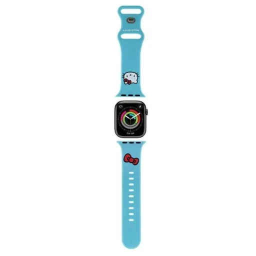 Hello Kitty Szilikon Kitty Fej Apple Watch 38/40/41mm szíj - kék - 1