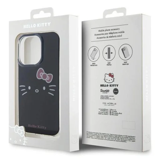 Hello Kitty IML Kitty Face tok iPhone 14 Pro-hoz - fekete - 8