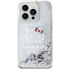 Hello Kitty Liquid Glitter Charms Kitty Head tok iPhone 14 Pro - ezüst thumbnail