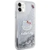 Hello Kitty Liquid Glitter Charms Kitty Head tok iPhone 11 - Ezüst thumbnail