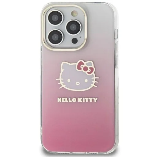 Hello Kitty IML Gradient Electrop Kitty Head tok iPhone 14 Pro - rózsaszín - 3