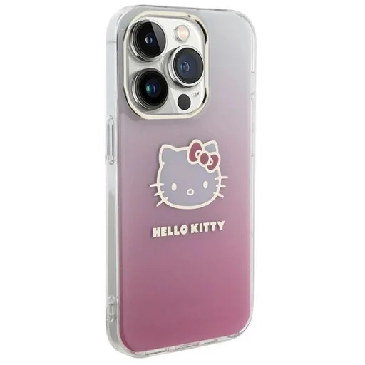 Hello Kitty IML Gradient Electrop Kitty Head tok iPhone 14 Pro - rózsaszín - 4