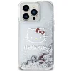 Hello Kitty Liquid Glitter Charms Kitty Head tok iPhone 15 Pro - ezüst thumbnail