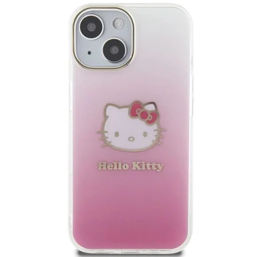 Hello Kitty IML Gradient Electrop Kitty Head tok iPhone 15 - rózsaszín - 3