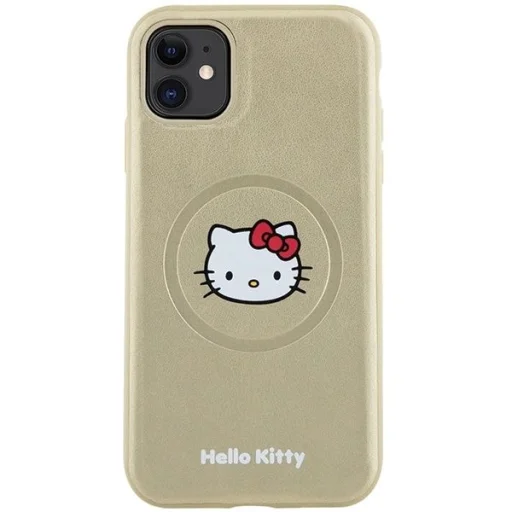 Hello Kitty Leather Kitty Head MagSafe tok iPhone 11 - arany - 3
