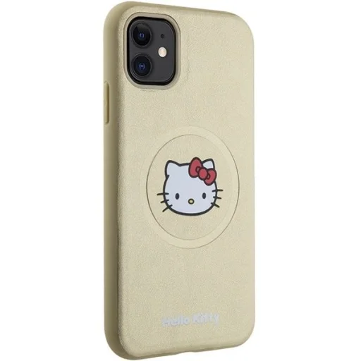 Hello Kitty Leather Kitty Head MagSafe tok iPhone 11 - arany - 4