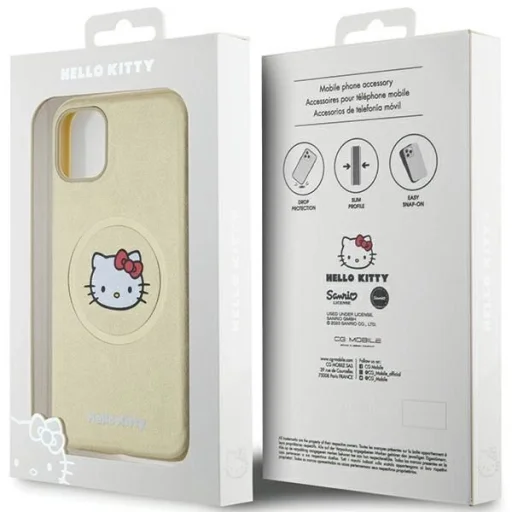 Hello Kitty Leather Kitty Head MagSafe tok iPhone 11 - arany - 8