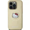 Hello Kitty bőr Kitty Head MagSafe tok iPhone 13 Pro - arany thumbnail
