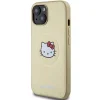 Hello Kitty bőr Kitty fej MagSafe tok iPhone 15 - arany thumbnail