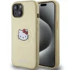 Hello Kitty bőr Kitty fej MagSafe tok iPhone 15 - arany thumbnail