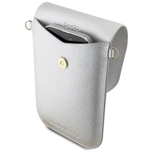 Hello Kitty Leather Metal Logo Chain bag - ezüst tok - 3