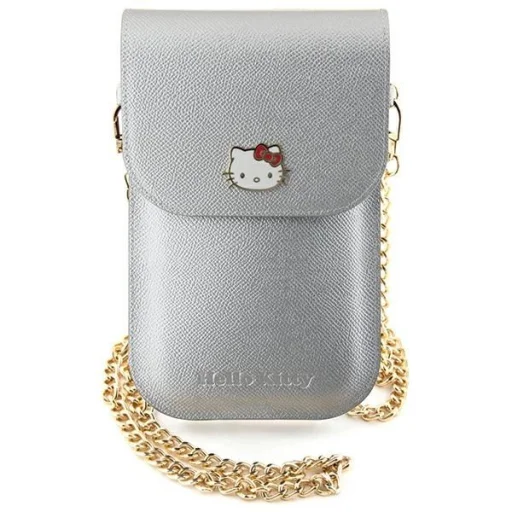 Hello Kitty Leather Metal Logo Chain bag - ezüst tok - 1