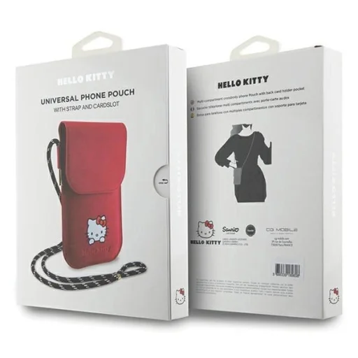 Hello Kitty Bőr Ábrándozás Zsinór kézitáska - rózsaszín - 6